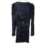 Line and Dot  Midnight Mini Dress in Dark Navy Small New Womens Sequin Cocktail Photo 6