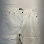 Croft & Barrow  White Cropped Pants Women’s 12 silver stud details high waist Photo 1