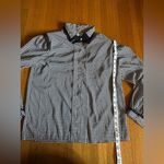 Vintage Jordan Blouse in Black White Houndstooth with Flowy Back Pleat, Size 5/6 Photo 4