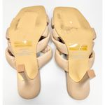 Abound  Sandals Womens Size 6.5 Tan Square Toe Woven Stiletto Heels Photo 6