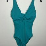 Time And Tru  teal one piece swimsuit size large Photo 0