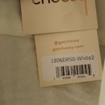 Choosy Crosby Plunging Shirt Dress Size 2 White Photo 6