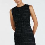 DISSH Davina 100% linen Shirred Mini Dress 4 Black Photo 3