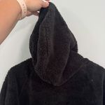 PINK - Victoria's Secret  Black Teddy Fleece Half Zip Pullover Hoodie / Jacket Size Medium Photo 7