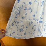 Hill House  Home Nesli Nap Midi Dress Blue Botanical Size Large Photo 5