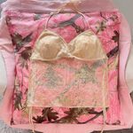 Passports True vintage 90s y2k cream beaded backless halter top Photo 7