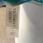 Victoria's Secret Victoria’s Secret halter Tie Swimsuit Top Turquoise Blue White Cirlces Small Photo 5