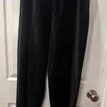 Charter Club Petite Black Velvet Pants Soft Elastic Waist Loungewear Photo 0