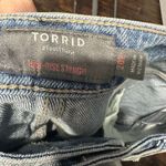 Torrid  high rise straight 20 light wash distressed jeans Photo 1
