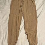 Aritzia Sunday Best Grenville Lounge Pant Elastic Waist Elastic Ankle Beige Med Photo 0