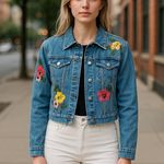 Buffalo David Bitton NWT   Embroidered Denim Jacket Photo 0