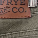 FRYE AND CO. Brown Leather Patch on Olive Fabric bundle 3 jeans 👖 Orange Size 10 Photo 8