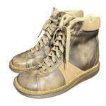 Dr. Martens  2B25 2 Tone‎ Brown Varsity Stripe Leather Combat Boots UK 4 Womens 6 Photo 0