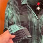 Everly 🥳🥳🥳BOGOHO 🥳🥳🥳 Teal and Navy Checkered Blouse-0X Photo 4