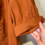 Anthropologie  orange blouse size large Photo 4