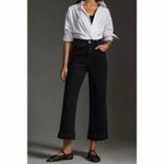 Pilcro Anthropologie  The Skipper High Rise Black Crop Wide Leg Jeans Photo 1