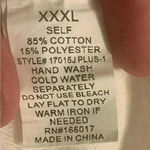 Women’s white Blue B Collection shirt/jacket XXXL Size 3X Photo 8