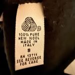 Valerie Stevens  Black 100% Pure New Wool m Jacket Made in Italy Size S Photo 1