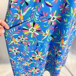 IBKUL Estela Zip Mock Neck Sleeveless – Multi Floral Golf/Tennis Dress Sz L 🧡 Blue Size L Photo 4
