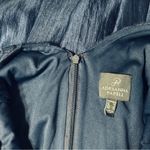 Adrianna Papell Silk and Lace Navy Blue Dress Size 8 Photo 9