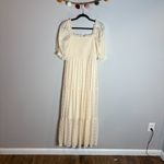 Moon River  metallic plaid puff sleeve smocked dress Photo 5