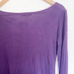 Lilac Deep Cowl Neck Purple Plum Long Sleeve Tunic Photo 6