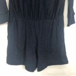 BCBGMAXAZRIA  Dolman Sleeve Cowl Neck Womens Blue Romper Size S Photo 5
