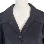 cj banks C.J. Banks black button down collared long sleeve jacket top women's size 16W Photo 4