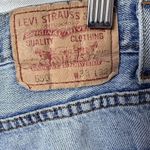 Levi's Shorts Women's 32 Cut Off Denim Light Wash 560 Relaxed Fit Distress Denim Photo 2