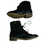 Catherine Malandrino  Serena Lace-Up Quilted Boot Vegan Leather Womens 10 Photo 3