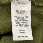 Treasure & Bond  NWOT Olive Green Waffle Knit Trim Pullover Sweatshirt Size Small Photo 6