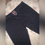 Johnny Was  Pull On Spring Floral Eyelet Leggings Black pants boho embroidered M Photo 6