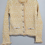 Mango pocket tweed cardigan Small Photo 0
