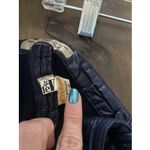 Vintage Womens Small Crylor Navy Textured Puffer Pants EU 44 Retro Flare Leg Blue Size 26 Photo 6