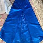 Vintage Royal Blue Beaded Dress Size 8 Photo 5