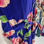 Yumi Kim  Blue Liz Romper Womens Large Floral Bright Silk White Lotus summer‎ Photo 6