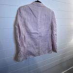 Ralph Lauren Lauren Womens Pastel Pink 100% Linen Blazer Neutral Minimalist 2000 Photo 9