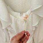 Camila Coelho REVOLVE  Valerie Mini Dress XS White Ruffle Bodycon Photo 3