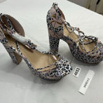 Womans Shoe Dazzle Astrid Platform Sandals 11 Multicolor Floral Open Toe Strappy Photo 0