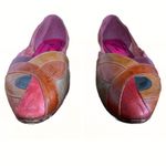 L.j. Simone VINTAGE CIRCA 1980'S  MULTI-COLOR HUARACHE GENUINE LEATHER SANDALS 10 Photo 7