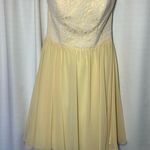 Mori Lee  Madeline Gardner Lace Bridesmaid Prom Dress Strapless Women Sz 10 Photo 9