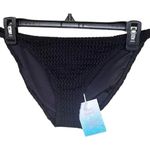 ANDIE NWT  Demi Moore X The Tropez Crochet Bottom Mid Rise Med Coverage M Black Photo 1