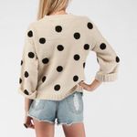 Tobi Ivory Polka Dot Sweater Photo 1