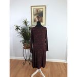 Talbots Summer Women Dresses Size LG Cottagecore Long Sleeve Romantic Rushed Photo 3