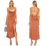 For Love & Lemons NWT Viv Maxi Dress in Brown and Pink Sz Small $284 Photo 1