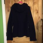 Armani Exchange 2-Pocket Navy Lambswool Zip Hooded Cardigan EUC Wmn XL / Men’s L Photo 3