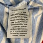 Tommy Hilfiger Womens T Shirt Short Sleeve Striped V Neck Fitted Cotton Blue XS Photo 6