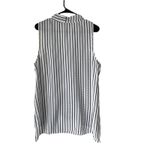 Signature Studio Size Large White Sleeveless Career Blouse Photo 4