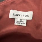 Jenny Yoo Cybill One Shoulder English Rose Rust Velvet Maxi Dress Gown Size 10 Photo 8