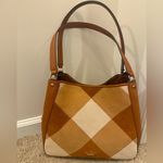 Kate Spade  Leila Triple Compartment Patchwork Suede Brown Medium Shoulder Bag Photo 0